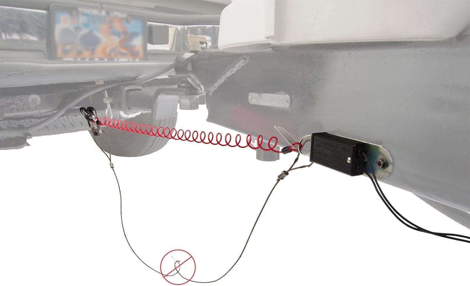 Breakaway Safety Emergency Brake Snatch Cable For Trailer Caravan Speedboat Towing (Powerpart UK)